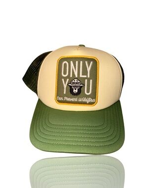 Smokey Bear "Only You" Green and Cream Trucker Hat